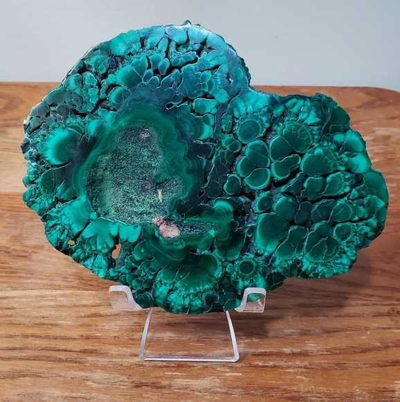0.8 lbs Malachite Crystal Slab - Picture 8 of 16